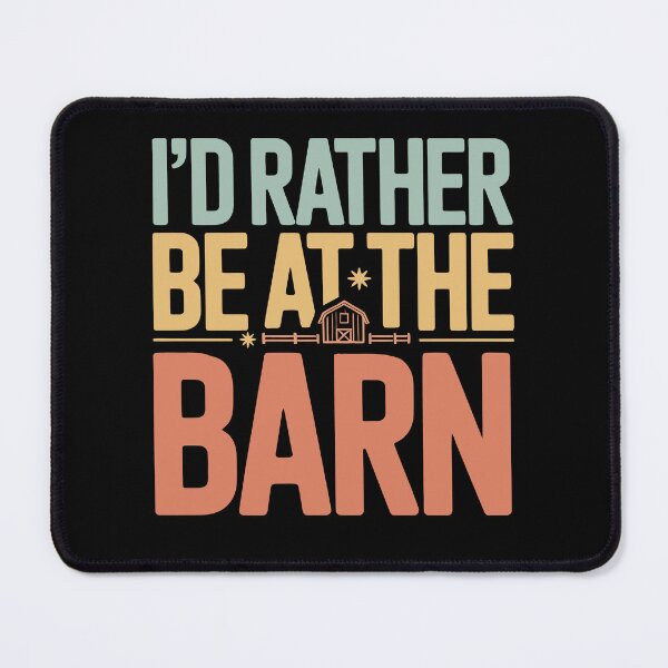 Item preview, I’d Rather Be at the Barn Country Girl Retro Western Farm designed and sold by tmerchtrends.
