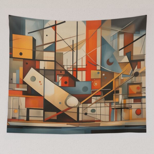 Item preview, Modern geometric abstract with lines and shapes designed and sold by SassyArtistry.