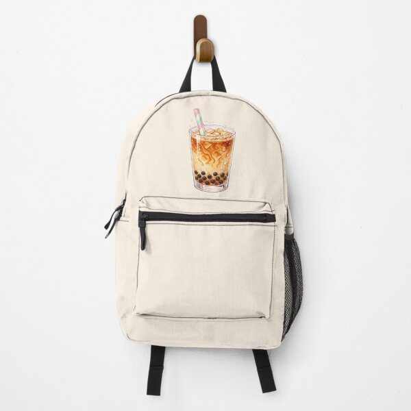 Item preview, Kawaii Brown Sugar Boba Milk Tea Illustration – Cute Bubble Tea Drink Art, Cozy Café Aesthetic Sticker & Wall Art designed and sold by MeghannsMinimalMeals.