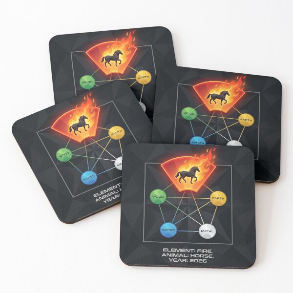 Item preview, Elemental Chart 2026 | Fire Horse Astrology Graphic designed and sold by ryanguas.