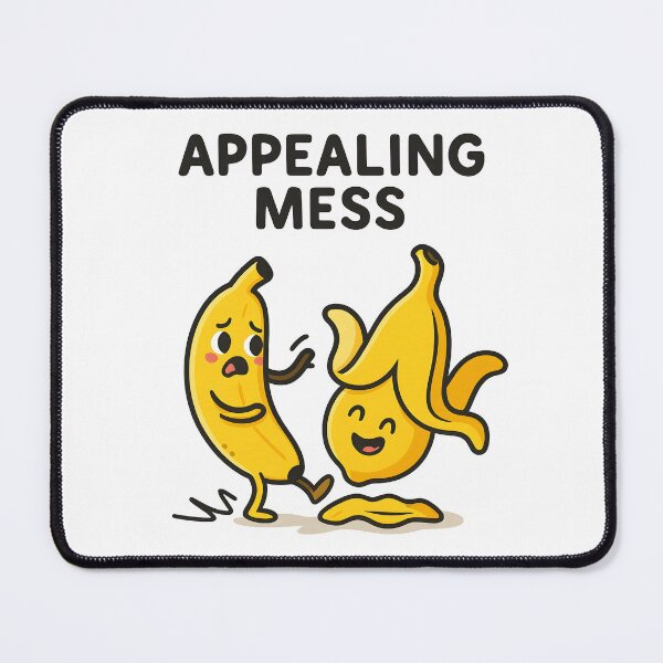 Item preview, Funny Appealing Mess Cartoon Banana Pun Illustration. designed and sold by The-T-In-Retro.