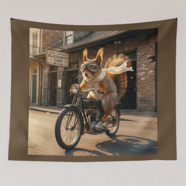 Item preview, Red Squirrel in French Quarter of New Orleans designed and sold by Tridentulus.