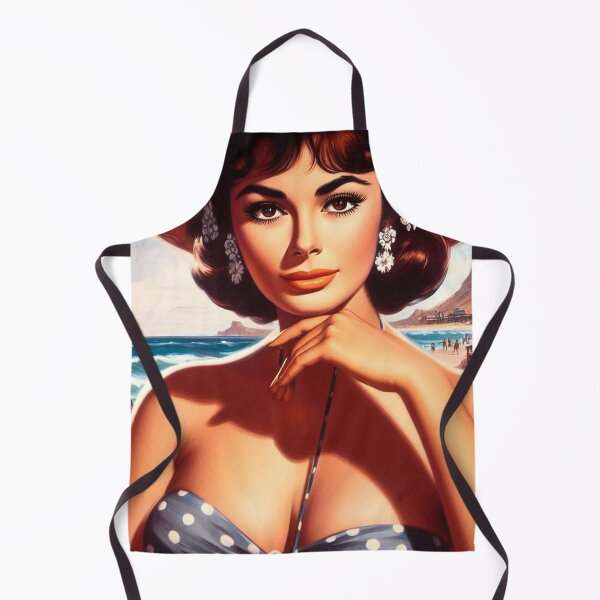 Item preview, Vintage Beach Woman designed and sold by PulpVintage.