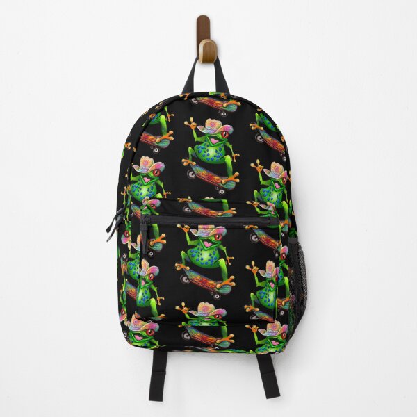 Item preview, Colorful Skateboard Frog in Bright Cowboy Hat designed and sold by Artonmytee.