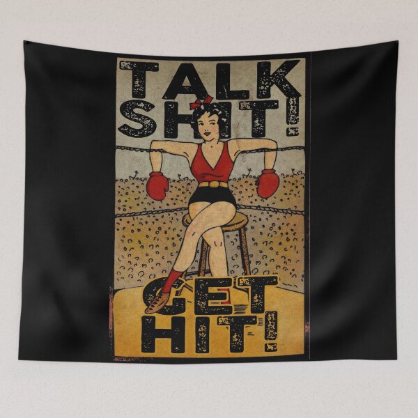 Item preview, Talk shit get hit designed and sold by remerasnerdas.
