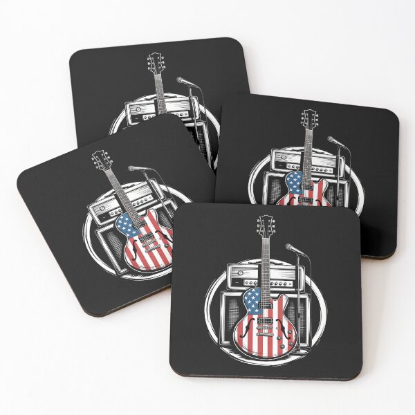 Item preview, American Flag Guitar 4th of July Guitarist USA Music designed and sold by SyncSusscess.
