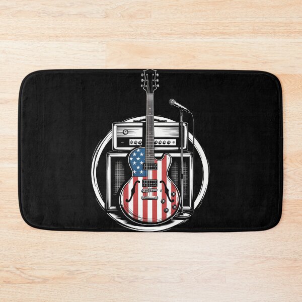 Item preview, American Flag Guitar 4th of July Guitarist USA Music designed and sold by SyncSusscess.