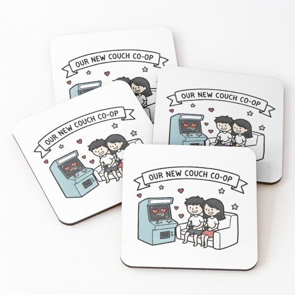 Item preview, Couch Co-Op Gamer Couple designed and sold by Avensysshop.
