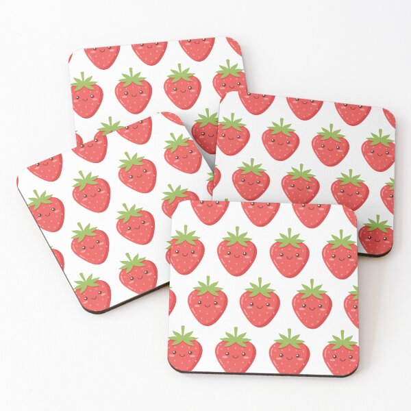 Item preview, Cute Strawberry Pattern – Kawaii Red Fruit – Sweet Summer Aesthetic designed and sold by lunadesignsmoon.