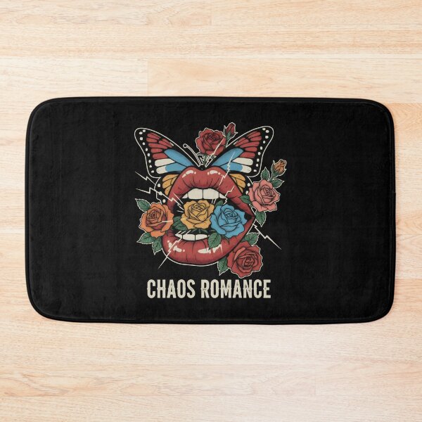 Item preview, Chaos Romance Surreal Butterfly Lips and Roses Retro Tattoo Art designed and sold by SplashTastic.