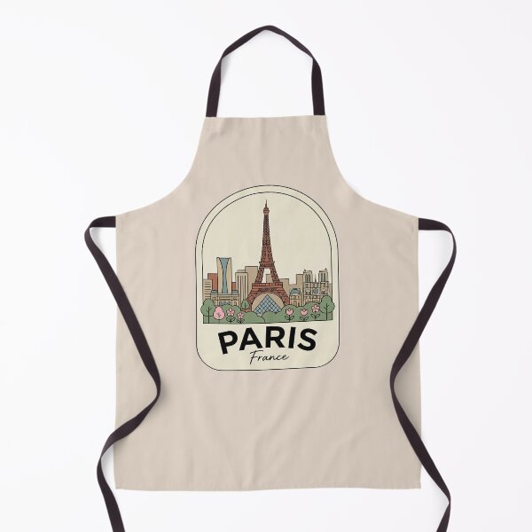 Item preview, Paris France Travel Badge Eiffel Tower Notre Dame and Louvre Landmark Illustration designed and sold by InvestingRoad.