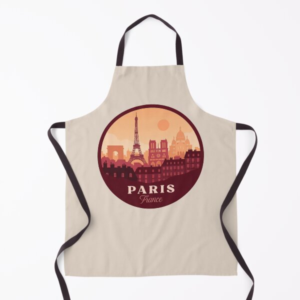 Item preview, Paris France Travel Badge Eiffel Tower Notre Dame and Louvre Landmark Illustration designed and sold by InvestingRoad.
