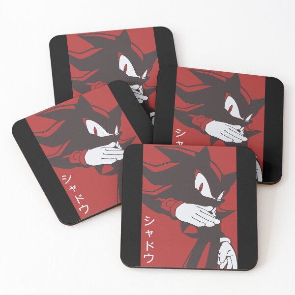 Item preview, Normal Black Shadow Hedgehog Anime Manga Style Background Red designed and sold by Dionueyne.