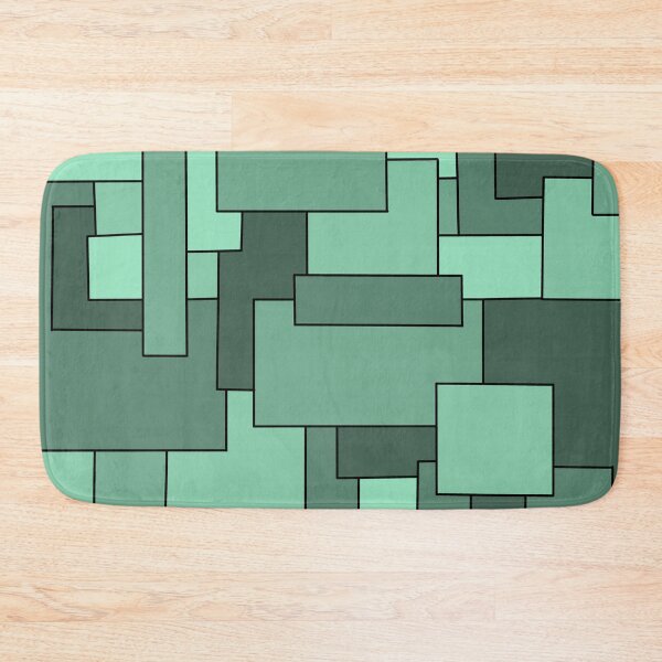 Item preview, Aquamarine Geometric Square Pattern designed and sold by Laffinch.