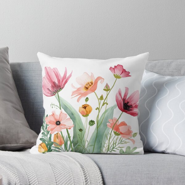 Item preview, Watercolor flowers pattern designed and sold by Designfs.