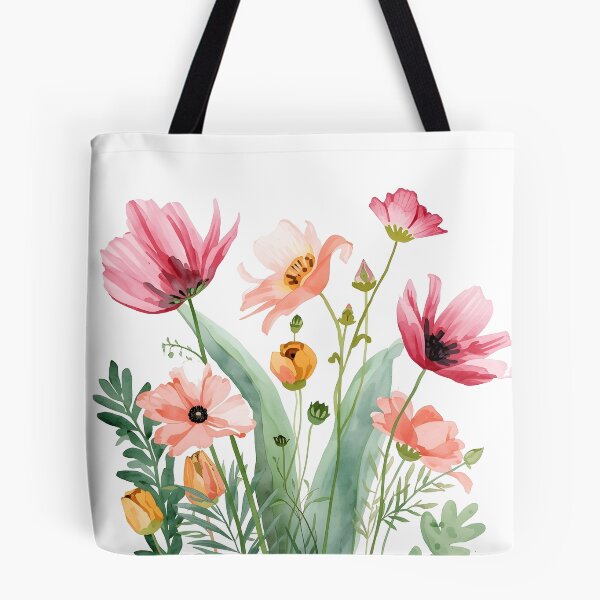 Item preview, Watercolor flowers pattern designed and sold by Designfs.
