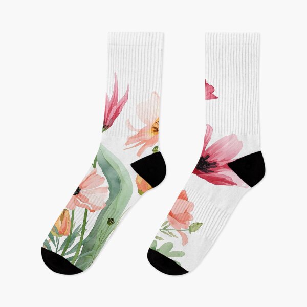 Item preview, Watercolor flowers pattern designed and sold by Designfs.