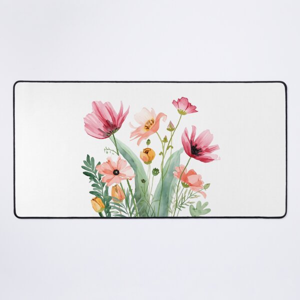 Item preview, Watercolor flowers pattern designed and sold by Designfs.