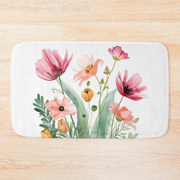 Item preview, Watercolor flowers pattern designed and sold by Designfs.