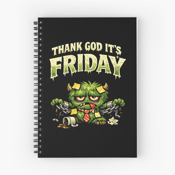 Item preview, Thank God It’s Friday Workweek Monster Horror Comedy Design designed and sold by Sonic Nova Studios.