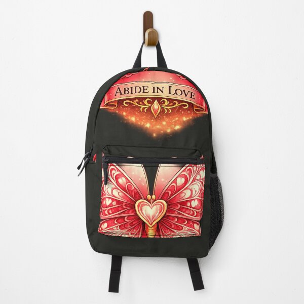 Item preview, Abide in Love • Stained Glass Butterfly • Christian Art designed and sold by SaintGear.