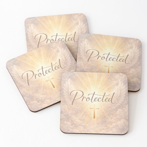 Item preview, Protected Christian Affirmation Art Faith Based Spiritual Wall Artwork designed and sold by TrackinDaTrends.