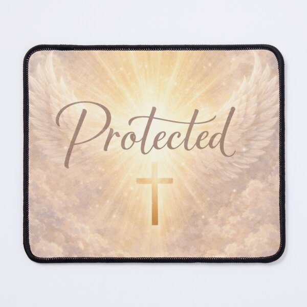 Item preview, Protected Christian Affirmation Art Faith Based Spiritual Wall Artwork designed and sold by TrackinDaTrends.