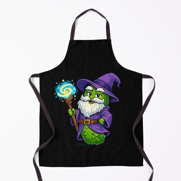 Item preview, Old Pickle Wizard Casting a Spell | Funny Cartoon Fantasy Mage designed and sold by Sonic Nova Studios.