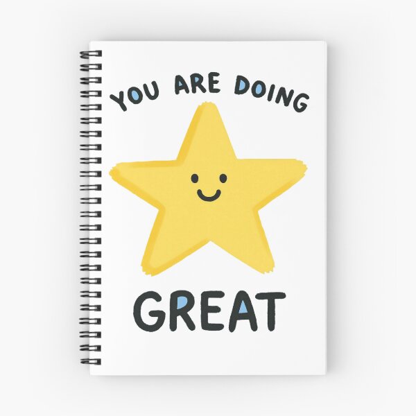 Item preview, Smiling Star Motivational Quote – You Are Doing Great | Cute Positive Vibes Design for Daily Uplift designed and sold by Bright Nest Studio.