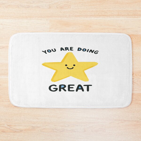 Item preview, Smiling Star Motivational Quote – You Are Doing Great | Cute Positive Vibes Design for Daily Uplift designed and sold by Bright Nest Studio.