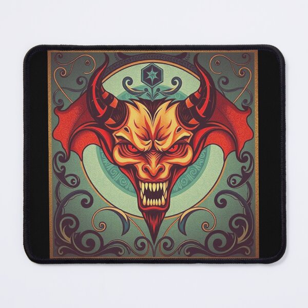 Item preview, Demon on Nouveau background designed and sold by TheDarkVault.