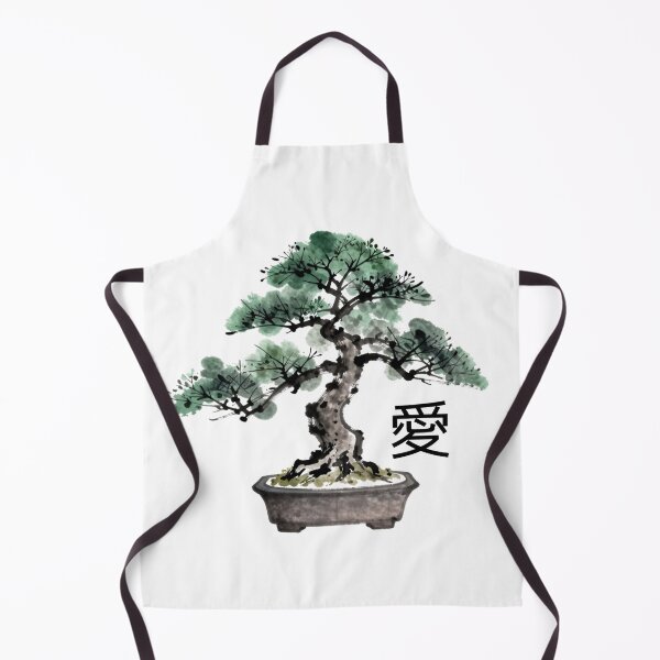 Item preview, Bonsai Tree Sumi-e Style Japanese Love Calligraphy designed and sold by Artycom.