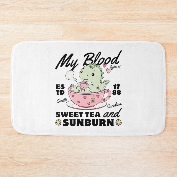 Item preview, South Carolina : my blood type is sweet tea and sunburn designed and sold by Peerless-Prime.