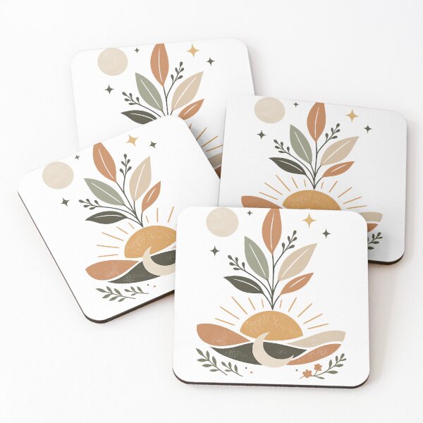 Item preview, Minimalist Botanical Sunrise Illustration designed and sold by Mix Mood.