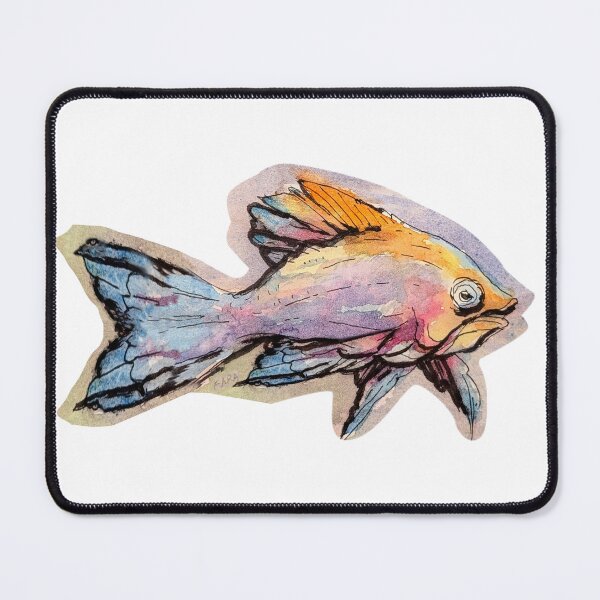 Item preview, Ink and Watercolor Fish designed and sold by Kara Draws.