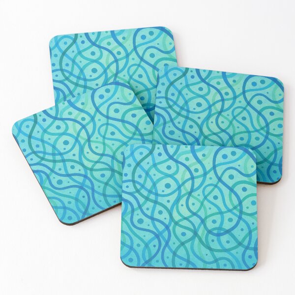 Item preview, Intertwined clarity in blue-green designed and sold by Sigtrix.