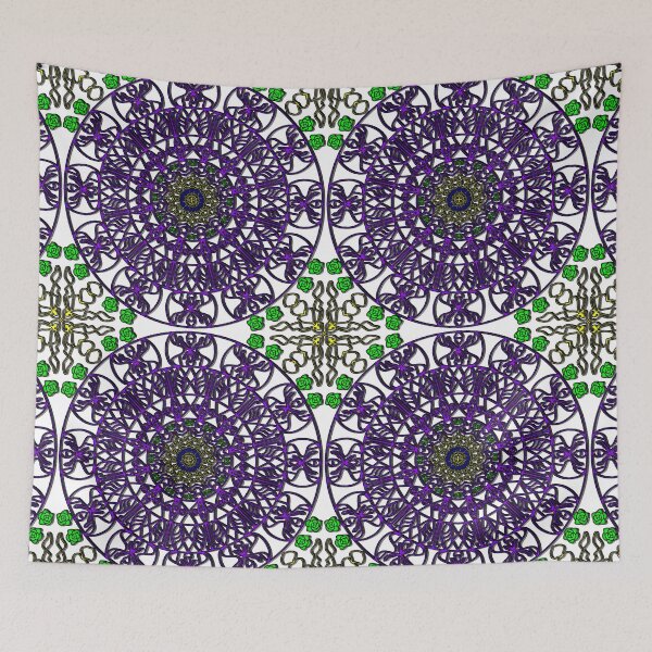 Item preview, Luminescent Violet Garden Mandala designed and sold by nighttime1990.