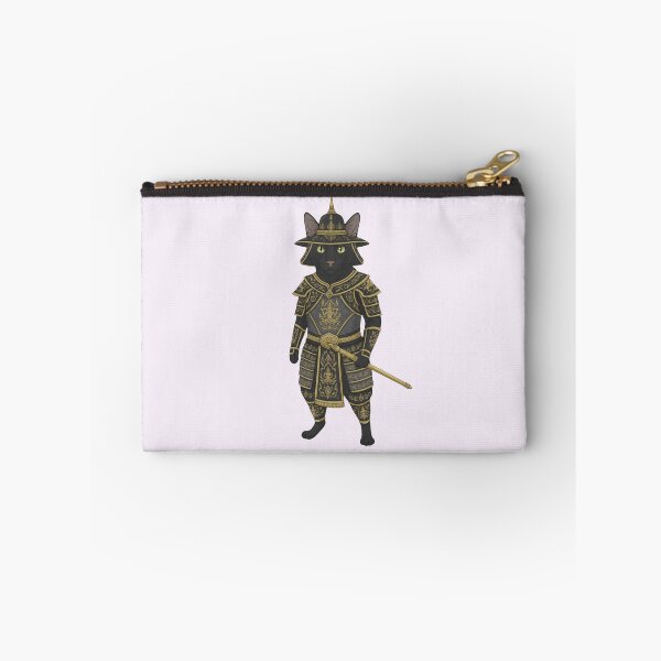 Item preview, Thai Warrior Black Cat in Traditional Golden Armor Art designed and sold by TheCoolCrowd.