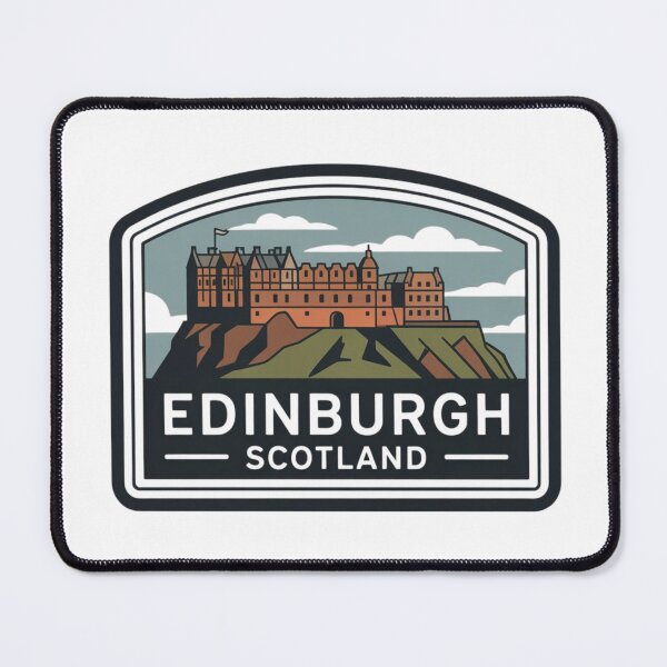 Item preview, Edinburgh Travel Stamp Sticker | Vintage Passport Style Scotland Art designed and sold by Timeless Design.