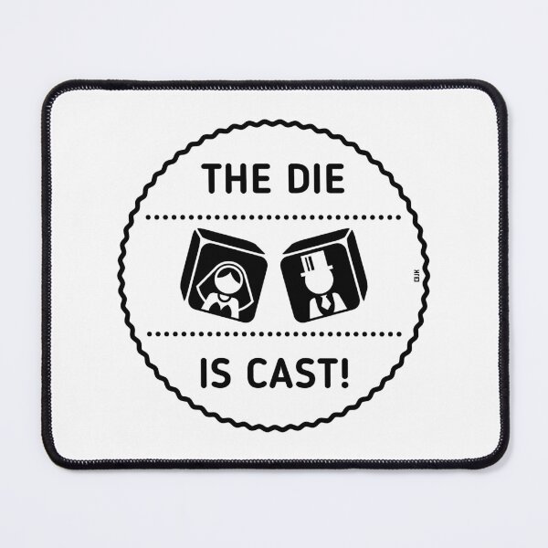 Item preview, The Die Is Cast! (Dice / Stag Party / Wedding / Game Over / Patch / Black) designed and sold by MrFaulbaum.