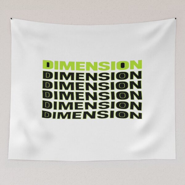 Item preview, Neon Green DIMENSION Typography Art – Futuristic Depth Design for Posters, Tees & Digital Decor designed and sold by Bright Nest Studio.