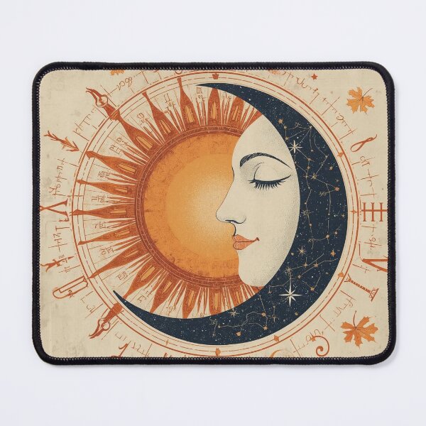 Item preview, Antique Astronomical Diagram: Sun and Moon Alignment designed and sold by CharlieDesings.