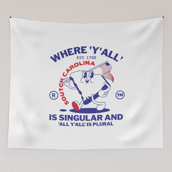 Item preview, South Carolina : where 'y'all' is singular and 'all y'all' is plural designed and sold by Peerless-Prime.