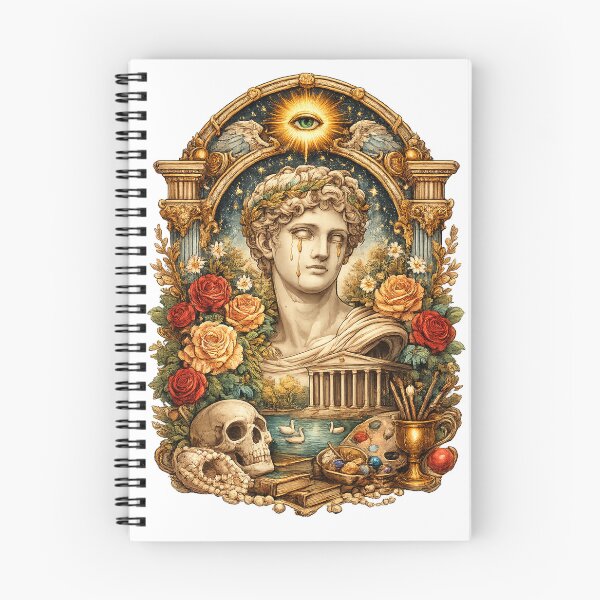 Aperçu de l'œuvre Autocollant d'art classique intemporel | Mythologie, temps et beauté éternelle créée et vendue par DrizzyV.