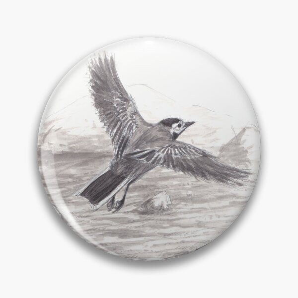 Item preview, Inktober Day 21 - White Wagtail designed and sold by GaiaSorrentino.