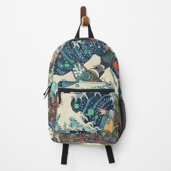 Item preview, Skateboarding the Great Wave – Japanese Ukiyo-e Meets Modern Street Culture designed and sold by kaxymax.