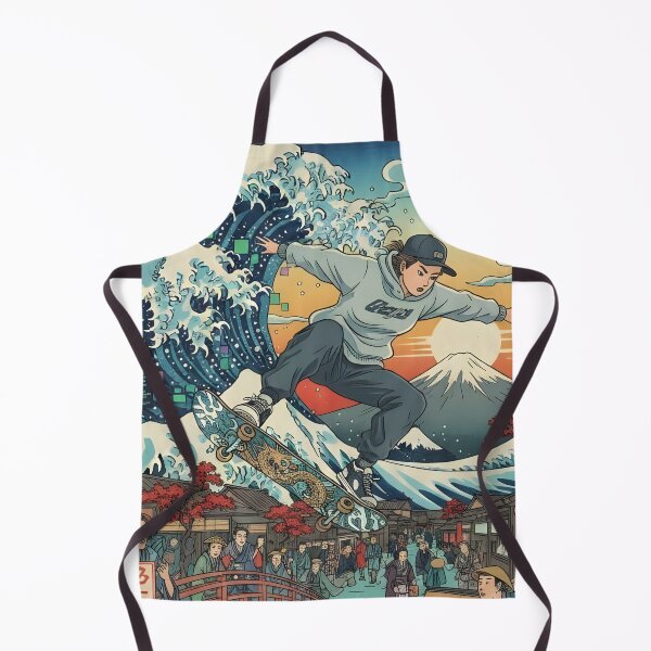 Item preview, Skateboarding the Great Wave – Japanese Ukiyo-e Meets Modern Street Culture designed and sold by kaxymax.