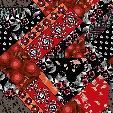 Artwork thumbnail, Colorful pattern patchwork by fuzzyfox