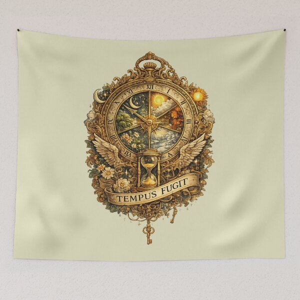 Item preview, Tempus Fugit Time Clock Sticker | Symbolic Clock of Time & Eternity designed and sold by DrizzyV.