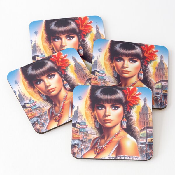 Item preview, Cute Retro Hispanic Woman designed and sold by PulpVintage.